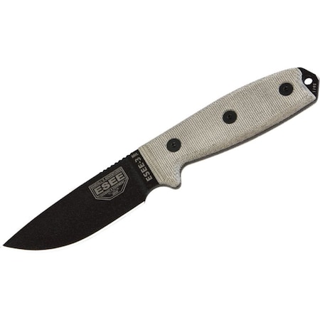 Esee Knives 2023 Esee 3P W/ Glass Breaker Pommel, Od Sheath W/ Molle Back ESE-ESEE-3MIL-P